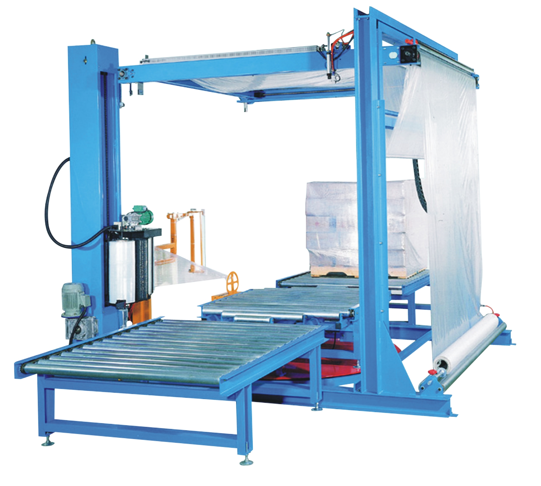 全自動裹膜機(jī)加全自動覆膜機(jī)